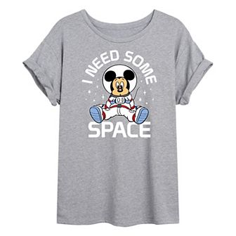 Disney's Mickey Mouse Juniors' Mickey Space Oversized Tee