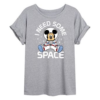 Disney's Mickey Mouse Juniors' Mickey Space Oversized Tee