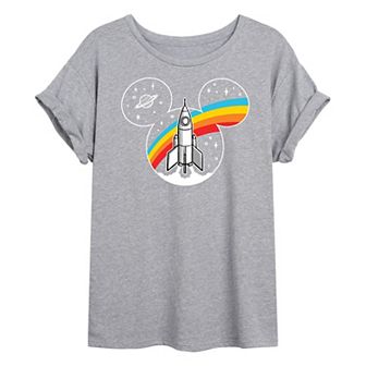 Disney's Mickey Mouse Juniors' Mickey Space Oversized Tee