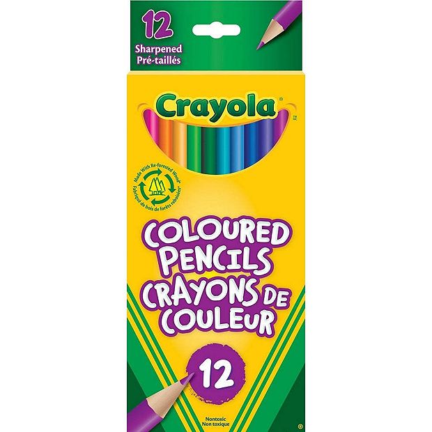 Crayola - 12 Colored Pencils Dual Sided - KidsMug