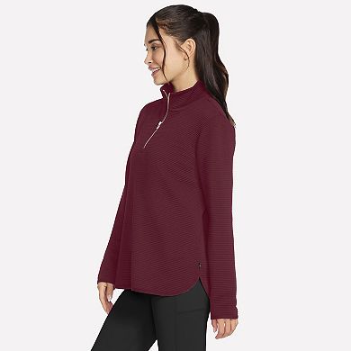 Women's Skechers® Softknit Ottoman Ribbed Pullover