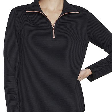 Women's Skechers® Softknit Ottoman Ribbed Pullover