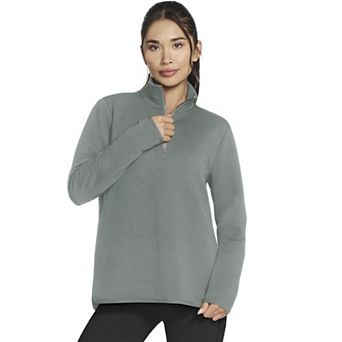 Women's Skechers® Go Walk® Ottoman Cozy Fit 1/4 Zip Pullover