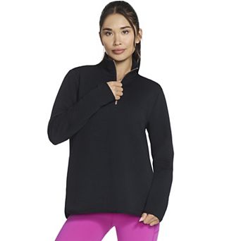 Women's Skechers® Go Walk® Ottoman Cozy Fit 1/4 Zip Pullover