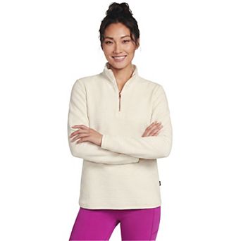 Women's Skechers® Go Walk® Ottoman Cozy Fit 1/4 Zip Pullover