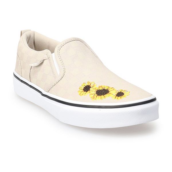 White on sale sunflower vans