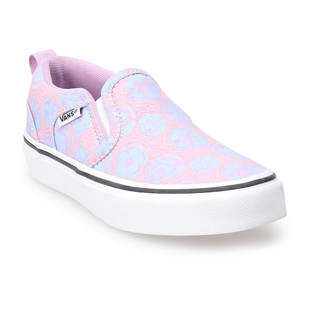 Girls vans slip on shoes best sale