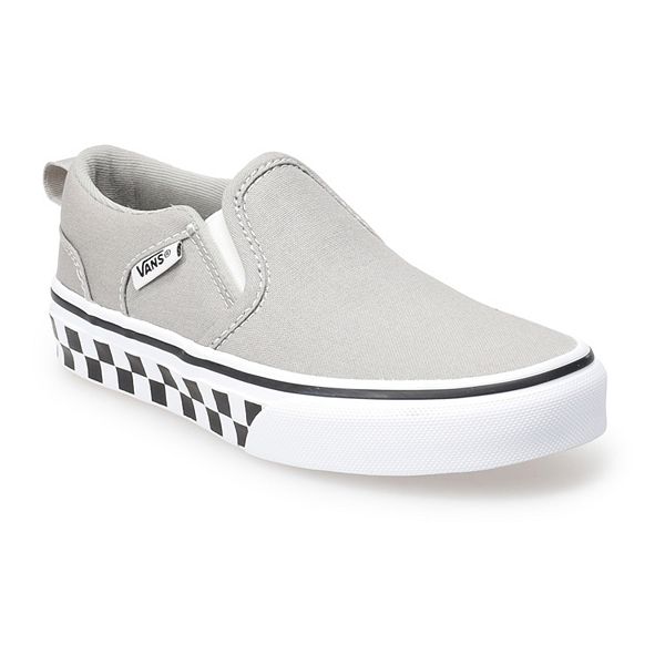 Vans white slip ons hot sale kohls