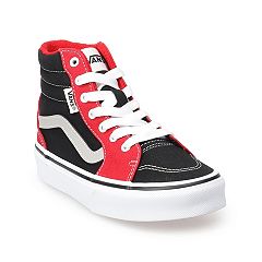 Boys red cheap vans shoes