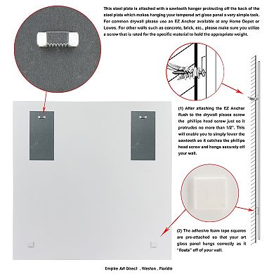 Empire Art Direct Intuitive Motion I Frameless Glass Wall Art
