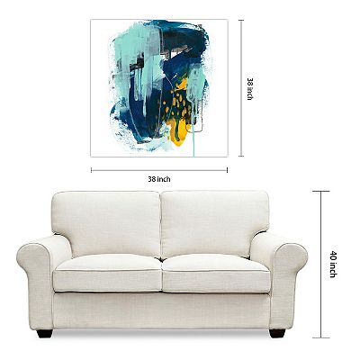 Empire Art Direct Intuitive Motion I Frameless Glass Wall Art