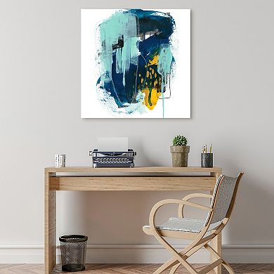 Empire Art Direct Intuitive Motion I Frameless Glass Wall Art