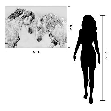 Empire Art Direct Caballo Blanco Equine Tempered Glass
