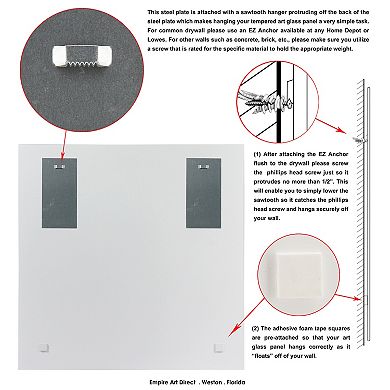 Empire Art Direct Kindred Colts Tempered Frameless Glass Wall Art