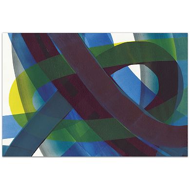 Empire Art Direct Pigment Play I Tempered Frameless Glass Wall Art