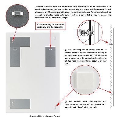 Empire Art Direct Pigment Play I Tempered Frameless Glass Wall Art