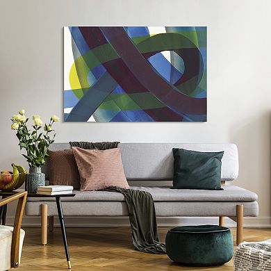 Empire Art Direct Pigment Play I Tempered Frameless Glass Wall Art