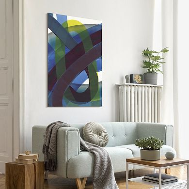 Empire Art Direct Pigment Play I Tempered Frameless Glass Wall Art