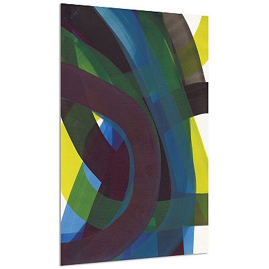Empire Art Direct Pigment Play II Tempered Frameless Glass Wall Art