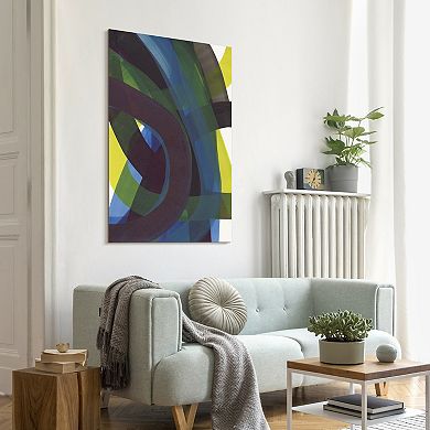 Empire Art Direct Pigment Play II Tempered Frameless Glass Wall Art