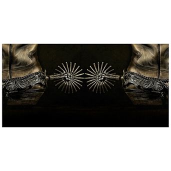 Empire Art Direct Spiral Tempered Frameless Glass Wall Art