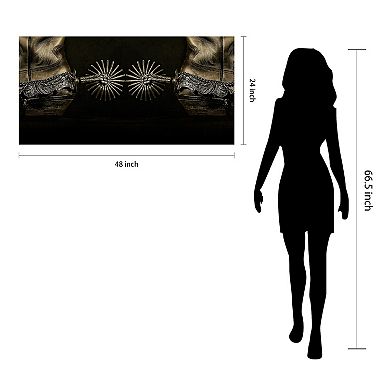 Empire Art Direct Spiral Tempered Frameless Glass Wall Art