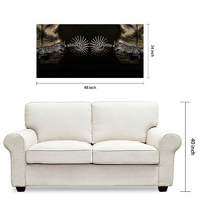 Empire Art Direct Spiral Tempered Frameless Glass Wall Art