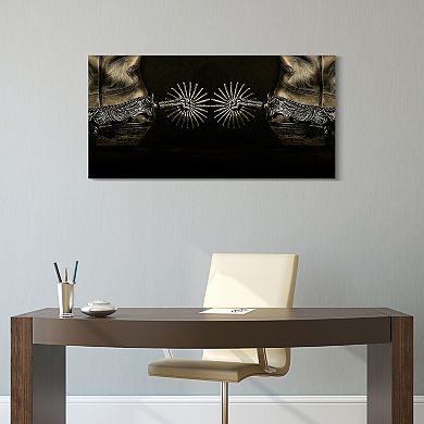 Empire Art Direct Spiral Tempered Frameless Glass Wall Art
