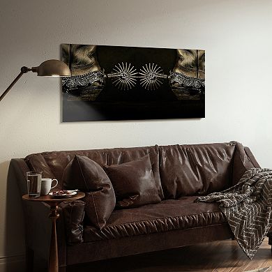 Empire Art Direct Spiral Tempered Frameless Glass Wall Art