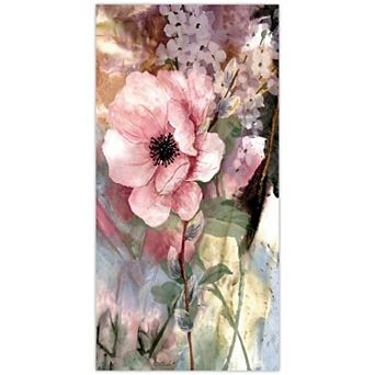 Empire Art Direct Pastel Fleur II Tempered Frameless Glass Wall Art