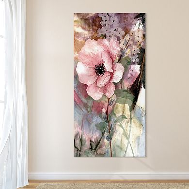 Empire Art Direct Pastel Fleur II Tempered Frameless Glass Wall Art