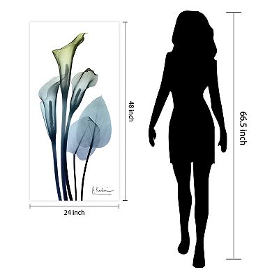 Empire Art Direct Calia Lily Tempered Frameless Glass Wall Art