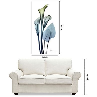 Empire Art Direct Calia Lily Tempered Frameless Glass Wall Art