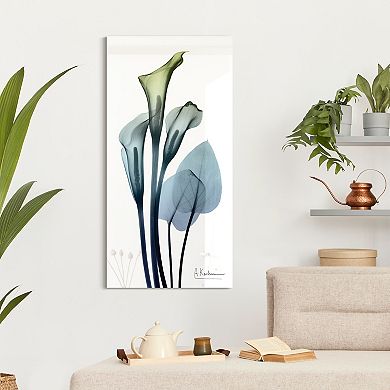 Empire Art Direct Calia Lily Tempered Frameless Glass Wall Art
