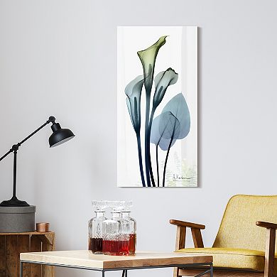 Empire Art Direct Calia Lily Tempered Frameless Glass Wall Art