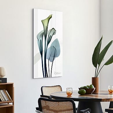 Empire Art Direct Calia Lily Tempered Frameless Glass Wall Art