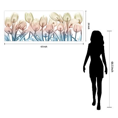 Empire Art Direct Spring Blooms Tempered Frameless Glass Wall Art