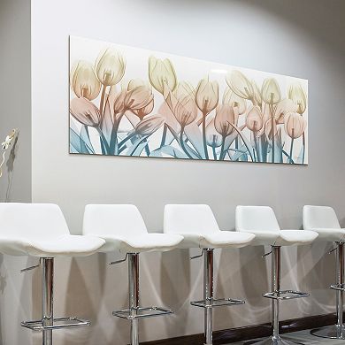 Empire Art Direct Spring Blooms Tempered Frameless Glass Wall Art