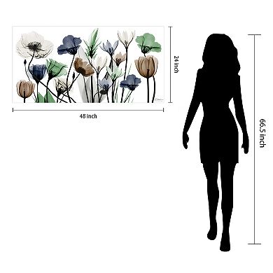 Empire Art Direct Floral Landscape Tempered Frameless Glass Wall Art