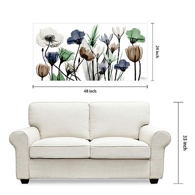 Empire Art Direct Floral Landscape Tempered Frameless Glass Wall Art