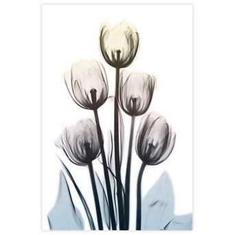 Empire Art Direct Springing Tulips Tempered Frameless Glass Wall Art