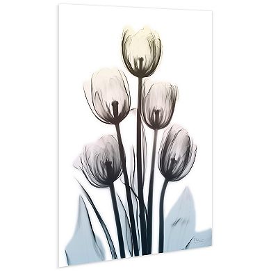 Empire Art Direct Springing Tulips Tempered Frameless Glass Wall Art
