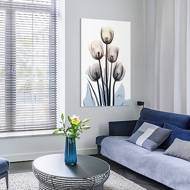 Empire Art Direct Springing Tulips Tempered Frameless Glass Wall Art