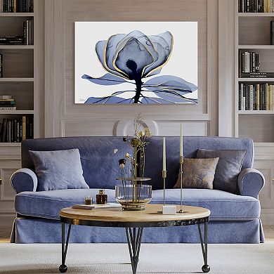 Empire Art Direct Golden Midnight 1 Tempered Frameless Glass Wall Art