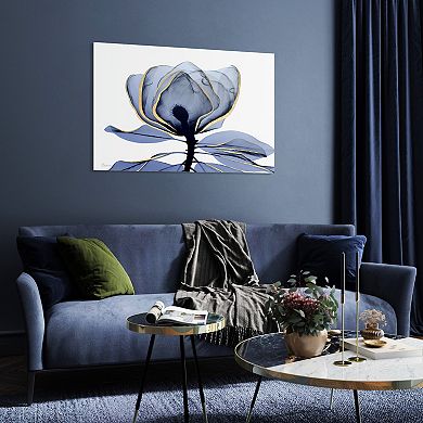 Empire Art Direct Golden Midnight 1 Tempered Frameless Glass Wall Art