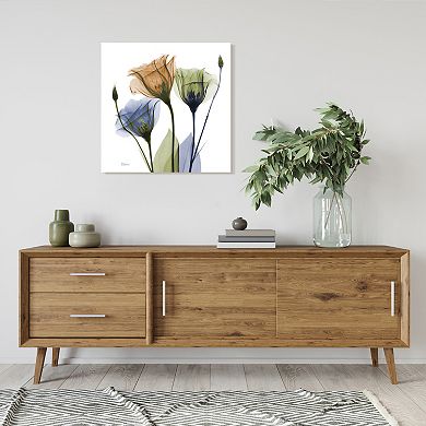 Empire Art Direct Gentian Buddies Tempered Frameless Glass Wall Art