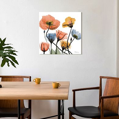 Empire Art Direct Flowers and Ferns Tempered Frameless Glass Wall Art