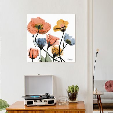 Empire Art Direct Flowers and Ferns Tempered Frameless Glass Wall Art