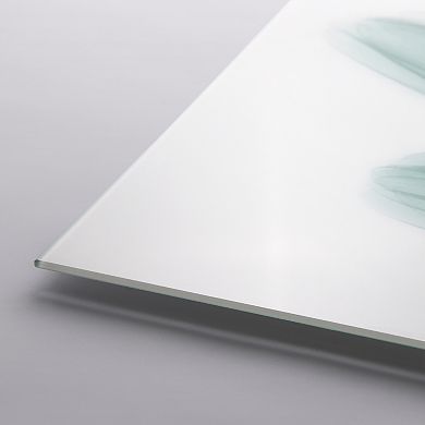 Empire Art Direct Blue Tulips Tempered Frameless Glass Wall Art