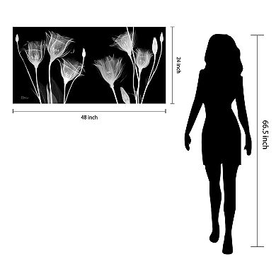 Empire Art Direct Gentian X-ray Tempered Frameless Glass Wall Art
